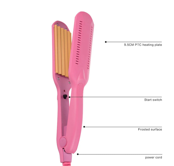 Professional Ceramic Hair Crimper & Curler