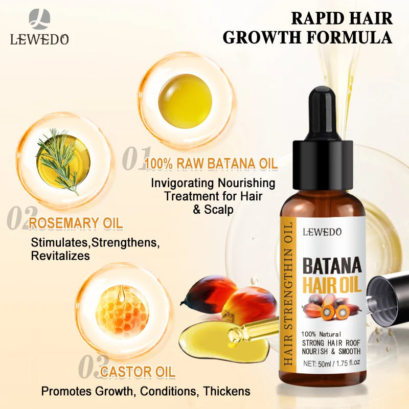 Lewedo Naturals Batana Oil – Fast Hair Growth & Nourishment