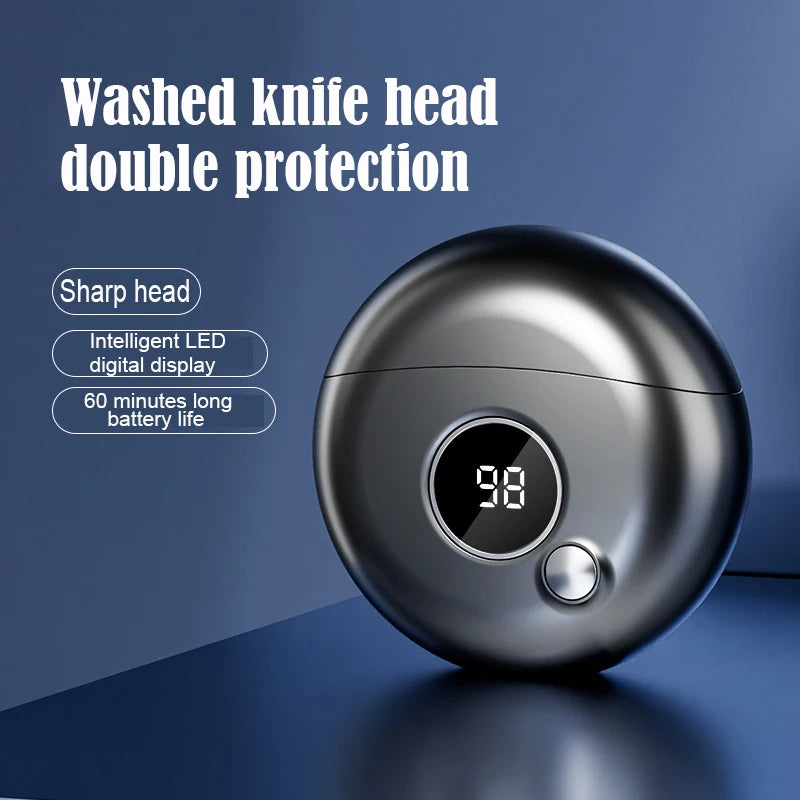 Men’s Mini Dual-Head Electric Shaver (Type-C Rechargeable)