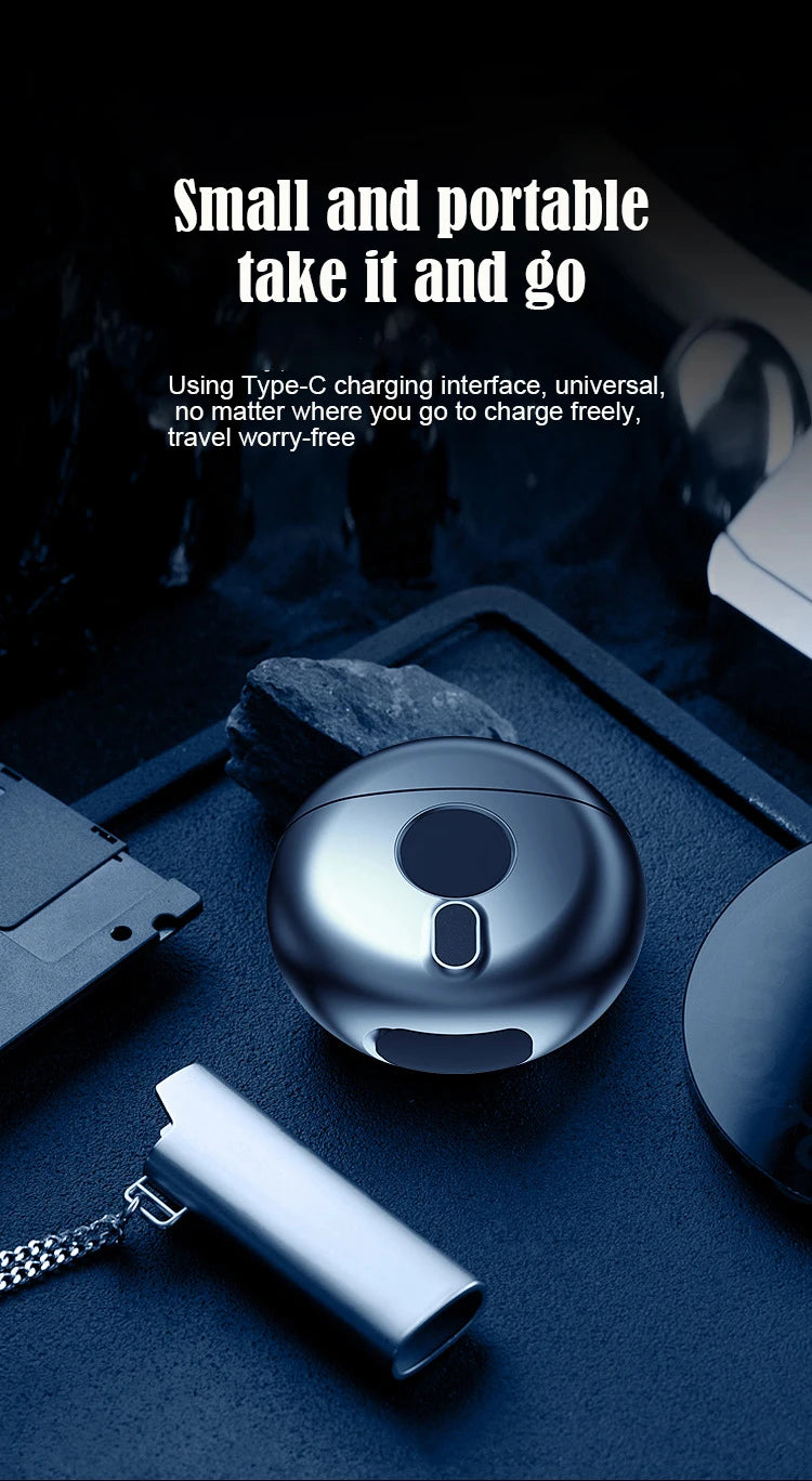 Men’s Mini Dual-Head Electric Shaver (Type-C Rechargeable)