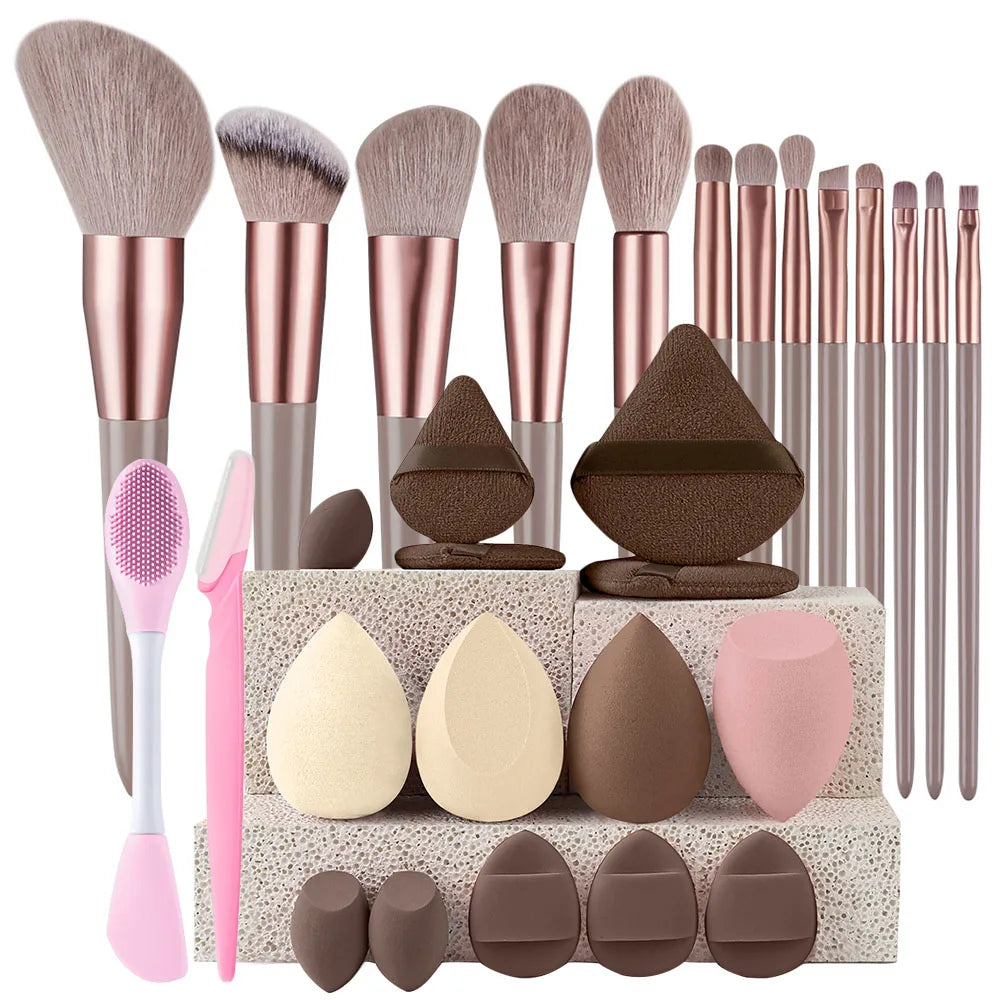 Professional Makeup Brush Set (8–29 Pcs)