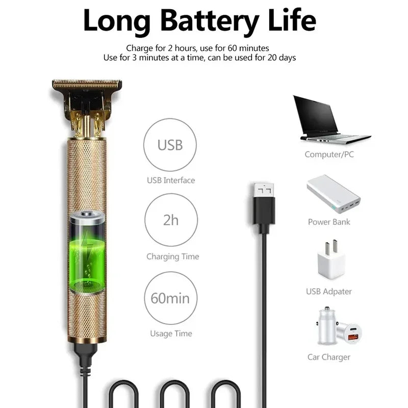 T9 Professional Electric Hair Clipper for Men