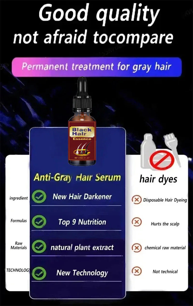 White Hair Killer – Gray Hair Removal & Natural Color Restorer