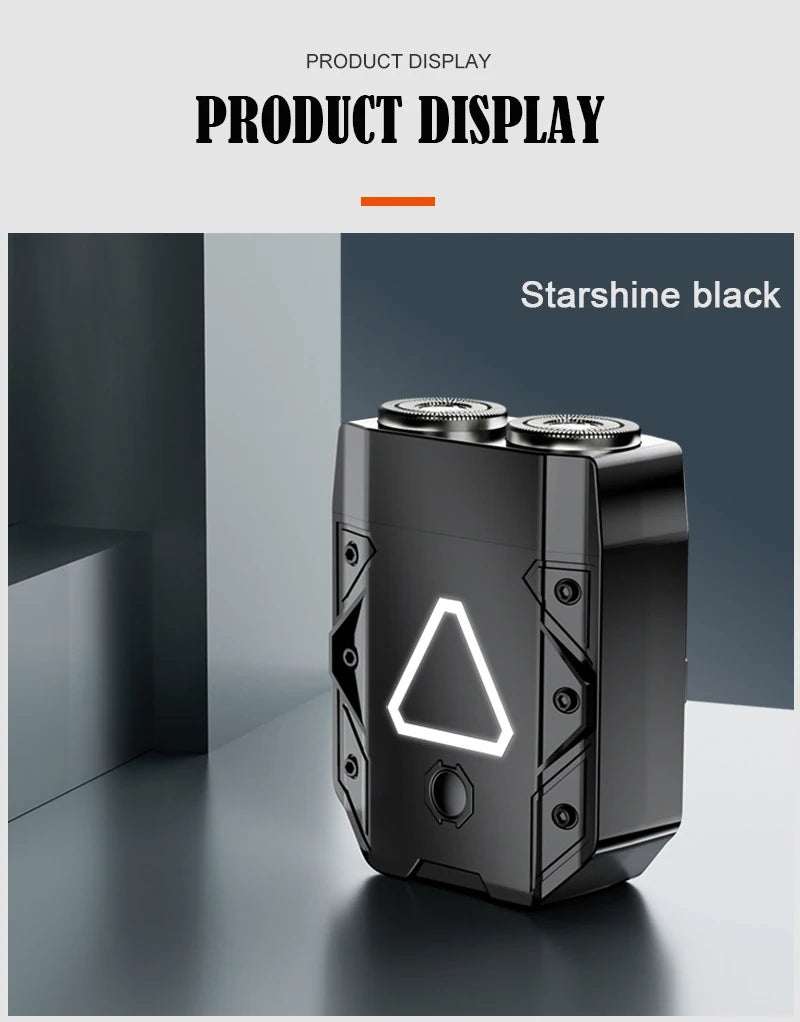 Men’s Mini Dual-Head Electric Shaver (Type-C Rechargeable)