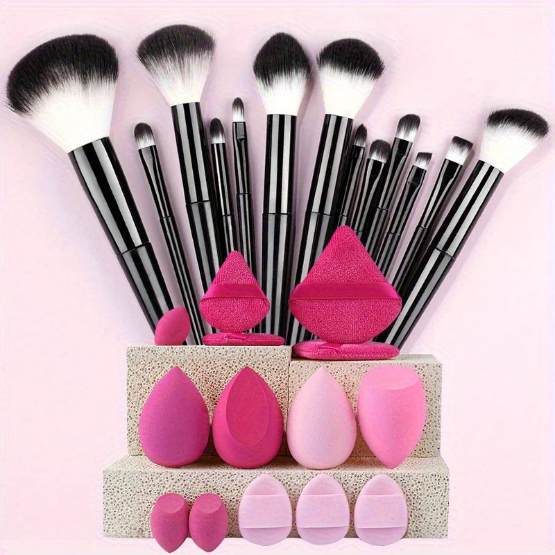 Professional Makeup Brush Set (8–29 Pcs)