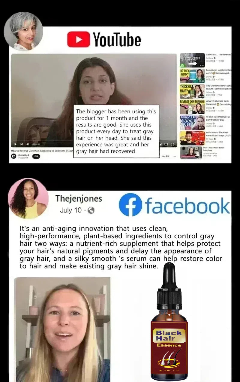 White Hair Killer – Gray Hair Removal & Natural Color Restorer