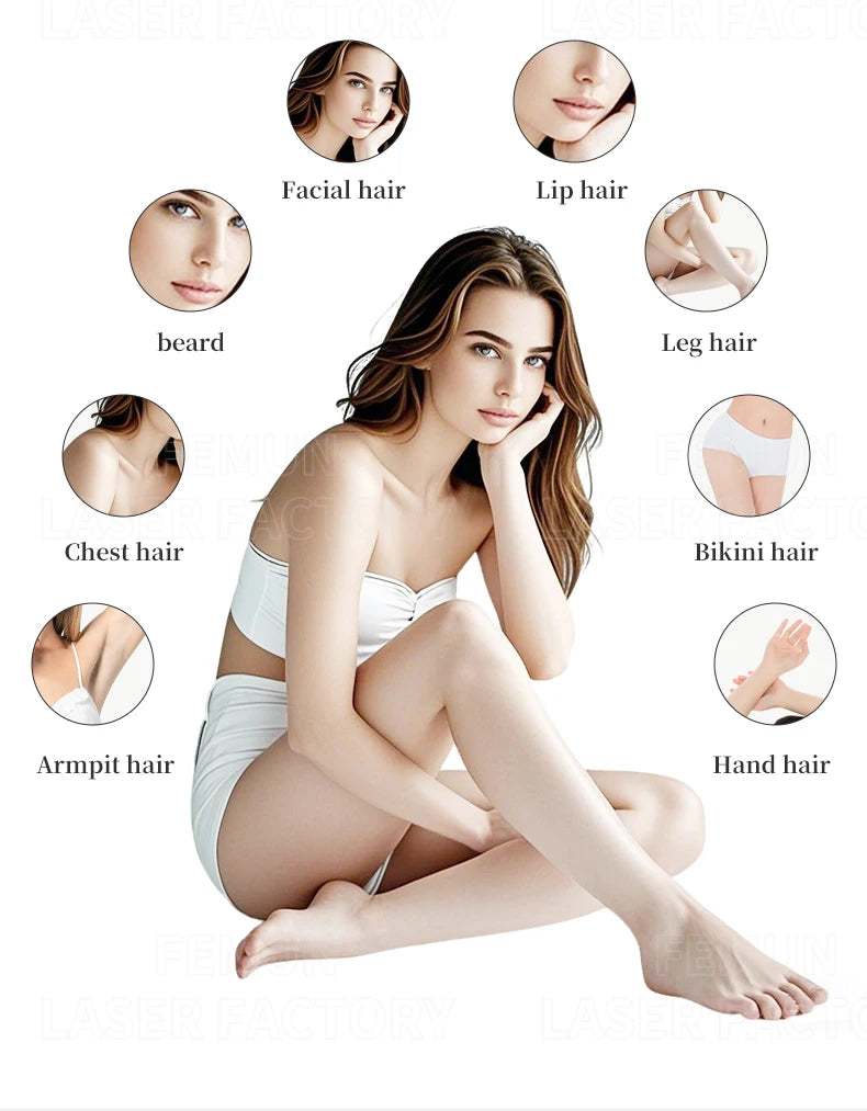 2025 Portable 808 4-Wave Diode Laser Hair Removal Device