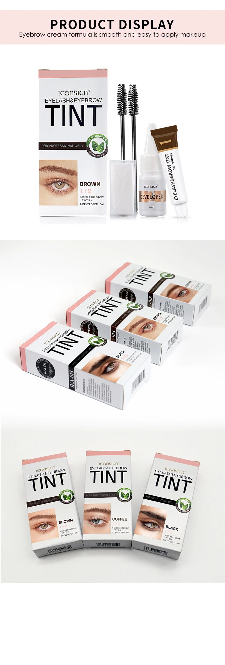ICONSIGN Eyelash & Eyebrow Tint Kit