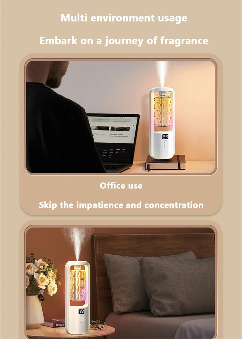 50ML Wall-Mounted Essential Oil Aroma Diffuser