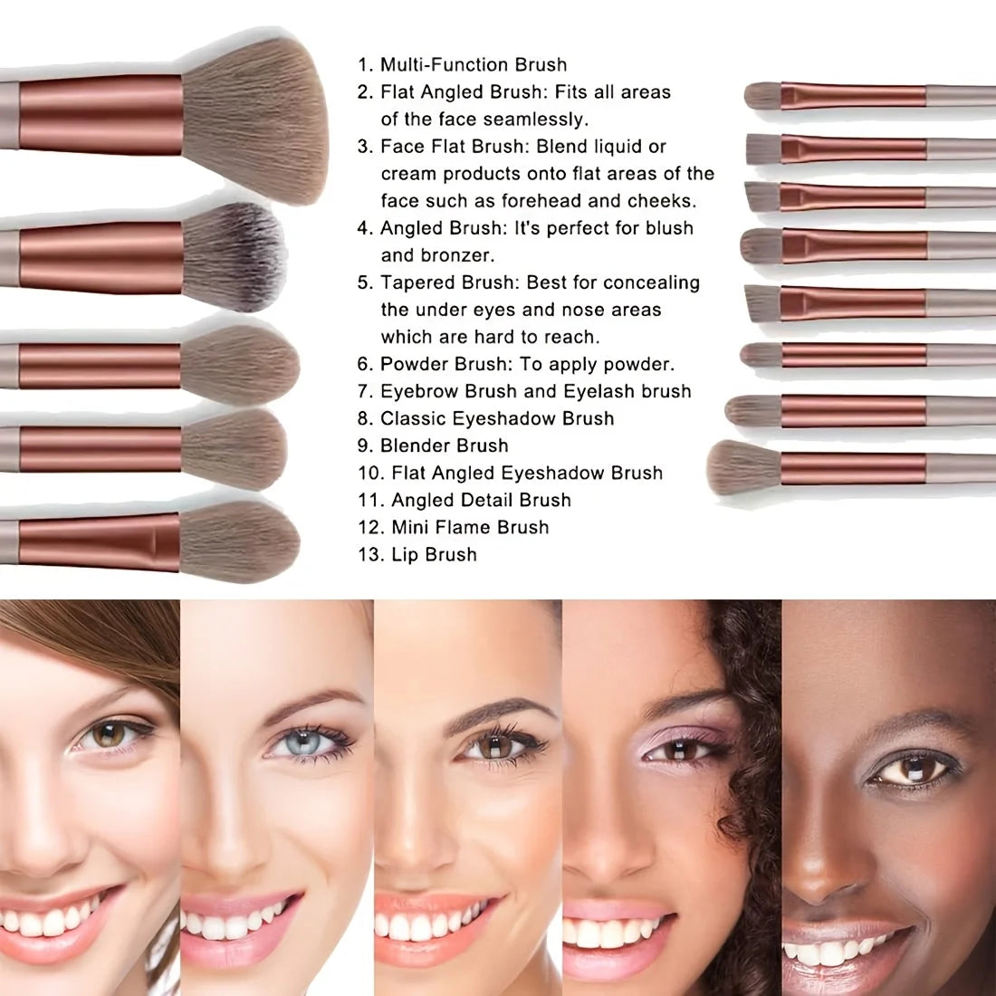 Professional Makeup Brush Set (8–29 Pcs)