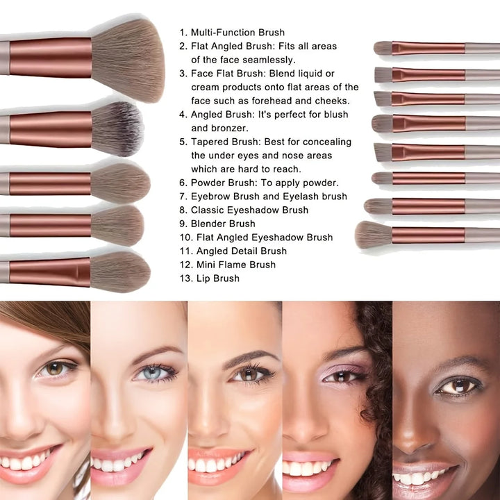 Professional Makeup Brush Set (8–29 Pcs)
