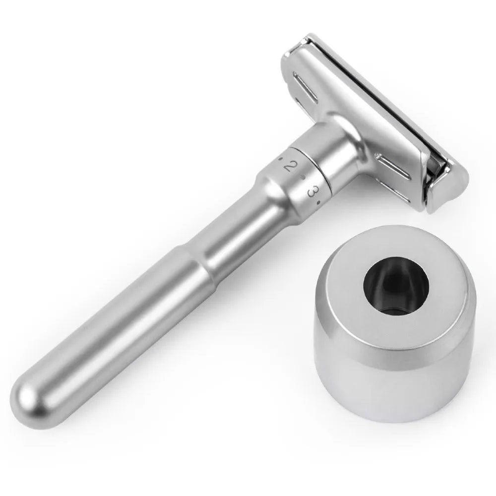 Adjustable Folding Double-Edge Safety Razor for Men