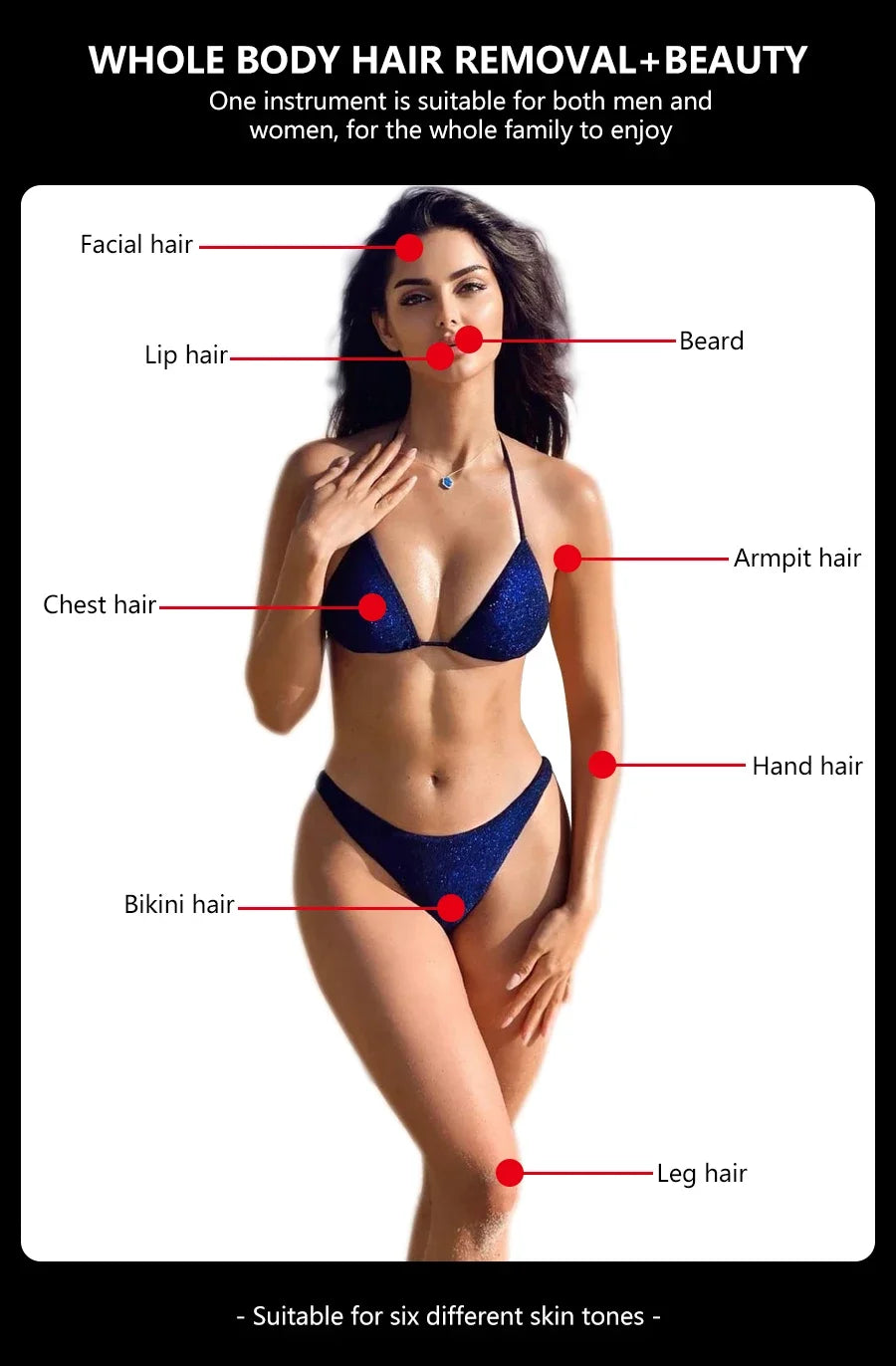 2025 Portable 808 4-Wave Diode Laser Hair Removal Device